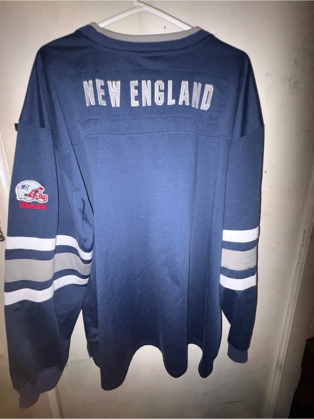 Vintage New England Patriots Navy NFL Pullover Sweatshirt